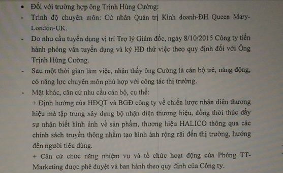 Habeco trần tình việc bổ nhiệm con ông Trịnh Xuân Thanh 
